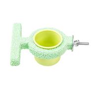 Mangeoire pour cage - Avec perchoir sur pied, mangeoire pour perroquet exotique - Support de nutrition pour conure, cacatoès, canari, inséparable, calopsitte