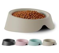 Mangeoire pour chats et chiens Capacité 0,5 l - Hygiénique, économique, durable et facile à nettoyer - pour nourriture et eau - Plastique 100 % recyclé - Fabriqué en Espagne (Ecru)