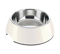 Mangeoire pour chiens Hunter Mélamine Acier inoxydable Blanc 350 ml (18,5 x 18,5 x 9,5 cm)