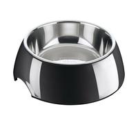 Mangeoire pour chiens Hunter Mélamine Acier inoxydable Noir 160 ml (14,5 x 14,5 x 7 cm)