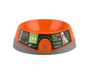 Mangeoire pour chiens Lickimat Oh Bowl Orange