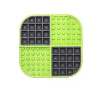 Lickimat Slomo, le yaourt ou le beurre d'arachide. [Alternative amusante à un bol pour chien à alimentation lente] Disponible dans une variété de couleurs, Vert