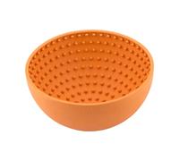 Mangeoire pour chiens Lickimat Wobble Orange Caoutchouc