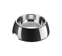 Mangeoire pour chiens Hunter Mélamine Acier ydable 160 ml 14 5 14 5 7 cm Noir Noir G