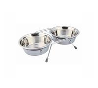 Mangeoire pour chiens Trixie Acier inoxydable Double 1,5 L 2 × 1,5 L