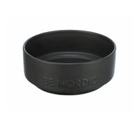 Trixie BE Nordic 24523 Gamelle Moderne en céramique avec revêtement en Caoutchouc antidérapant pour Petits Chiens Ø 16 cm Noir 500 ML