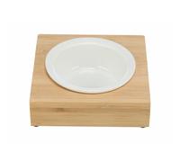 Mangeoire pour chiens Trixie Blanc Naturel Bambou Ø 12 cm 250 ml 15 × 5 × 15 CM