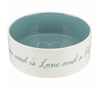 Mangeoire pour chiens Trixie Blanc Turquoise 1,4 L