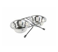 Mangeoire pour chiens Trixie Eat on Feet Acier inoxydable 200 ml Double 2 x 2
