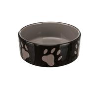 LOT DE 2 GAMELLES CERAMIQUE POUR CHIEN DIAMETRE 20cm, 1,4L motifs pattes
