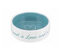 Trixie Écuelle céramique Pet's Home 0,3 L Ø 12 cm Crème et bleu clair pour chien