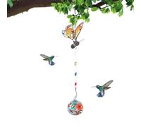 Mangeoire pour colibri - Mangeoire décorative pour oiseaux comme décoration de la maison | Carillon à vent décoratif pour colibris, pour cours, jardins, pelouses, chemins, fêtes de jardin