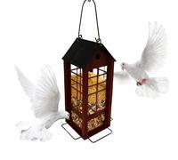 Mangeoire pour - Décoration de jardin résistante aux intempéries à l'épreuve des écureuils, grande mangeoire d'extérieur pour Finch Sparrow Jardin Patio Balcon