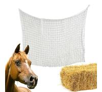 Mangeoire pour foin de cheval - Filet rectangulaire à alimentation lente avec trous de 3 cm, sac résistant à la déchirure pour et animaux de ferme, équipement d'alimentation portable pour grange