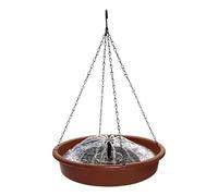 Mangeoire pour - Fontaine Ronde résistante à l'énergie Solaire, Station d'alimentation Professionnelle pour volière, Durable | pour Finch Monk Perroquets Home Garden Backyard Co