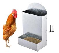 Mangeoire pour grains de poulet et coquilles d'huîtres - Accessoires de poulailler, distributeur de nourriture pour volaille, pour jardin, ferme, extérieur, zone en plein air, agriculteurs, éleveurs