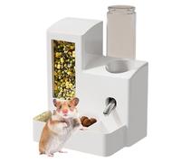 Mangeoire pour hamster - 14 x 11 cm PP, polystyrène | Distributeur de nourriture - Distributeur automatique | Bol de stockage des aliments - Interactif pour hérisson, lapin, gerbille, écureuil, salon