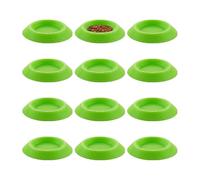Mangeoire pour isopodes | 12 pièces plateau d'alimentation avec enclos antidérapants | Bol d'alimentation pour isopodes | pour collembos, mille-pattes, petits animaux domestiques