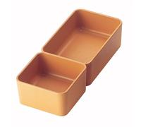 Mangeoire pour lapin 2 compartiments Chick'A Orange 6 cm