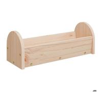vidaXL Mangeoire à Foin pour Lapins, Râtelier à Foin pour Petits Animaux, Distributeur de Foin pour Lapin Cochons d'Inde, Bois Massif de Sapin