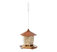 Mangeoire pour - Mangeoire à suspendre à l'épreuve des écureuils de 22,4 x 20,3 cm, distributeur de plateau de perche de grande capacité, accessoire pour l'alimentation de la faune