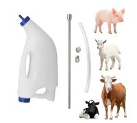 Mangeoire pour mollet | Drencher de liquide oral œsophagien - 4 L biberon avec poignée pour fluide fournit des fluides aux veaux, chèvres, agneaux