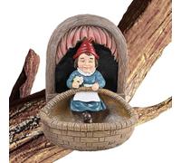 Mangeoire pour nains de jardin - Mangeoires pour oiseaux en plein air - Pour balcon, jardin, bateaux