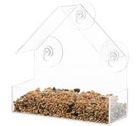 Trixie – Mangeoire pour panneau de fenêtre – 225 ml – Transparent – 15 × 15 × 6 cm