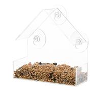 Trixie – Mangeoire pour panneau de fenêtre – 225 ml – Transparent – 15 × 15 × 6 cm