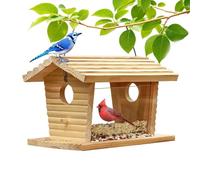 Mangeoire pour oiseaux à utiliser en extérieur,Mangeoire en bois pour l'alimentation,Mangeoire à oiseaux à l'épreuve des écureuils | pour colibri Fink Mes Sparv Tree Tree Balcon Park