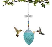 Mangeoire pour Oiseaux avec Crochet Verre Étanche Petit Décor De Jardin | Mangeoires Extérieures D'Eau Et D'Aliment Pour Oiseaux Pour Mésanges Geais Bleus Merlebleus Cour Patio Balcon Porche
