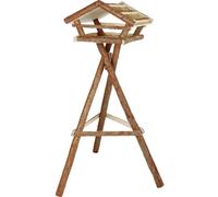Mangeoire pour oiseaux avec support en bois d'écorce Trixie Marron TU
