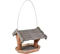 MANGEOIRE pour Oiseaux Bora Bois Brun/Gris 31,5x40x29CM