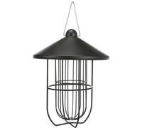 Mangeoire pour oiseaux boule de graisse avec toit en métal Trixie Noir TU