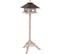 Mangeoire pour Oiseaux DAGO avec Support - Dimensions : 36 x 36 x 32/98 cm - Pin FSC 100%