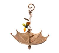 Mangeoire pour Oiseaux De Balcon - Plateau Nourricier Accrochable pour Colibris,Mangeoire Décorative Anti-Renversement en Forme de Parapluie pour Jardin Balcon Terrasse Patio Cour