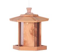 Mangeoire pour oiseaux de ciel en bois de cèdre Duvoplus Lima Marron 17x20x23 cm