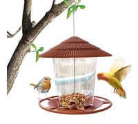 Mangeoire Pour Oiseaux d'Extérieur,Bol Anti-Écureuils Pour Nourriture - Station De Mangeoire À Oiseaux Transparent Accrochable | Pour Perroquets Calopsittes Inséparables Branche D Arbre Balcon Patio C