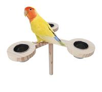 Mangeoire pour oiseaux | Distributeur de nourriture pour perruches, mangeoires pour oiseaux, étagère en bois et support de fruits et légumes pour perroquets, cacatoès, perruches, perroquets gris du