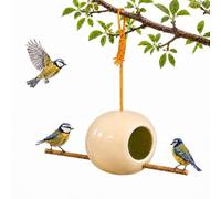 Mangeoire pour Oiseaux en Argile Pure Faite à la Main - Tournée, décorée en Terre colorée et émaillée - Modèles avec ou sans Dessin - Artisanat Belge