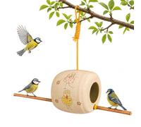 Mangeoire pour Oiseaux en Argile Pure Faite à la Main - Tournée, décorée en Terre colorée et émaillée - Modèles avec ou sans Dessin - Artisanat Belge