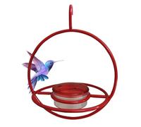 Mangeoire pour oiseaux en extérieur - Avec anneau d'assise et bol en métal | Distributeur de nourriture sur pied pour colibris | Pour écureuils, pinsons, mésanges, mésanges, arrière-cour, terrasse