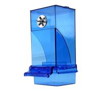 Mangeoire pour oiseaux en forme de cage - Mangeoire pour perroquets en acrylique transparent - Mangeoire automatique pour oiseaux qui ne salit pas - Amusant pour chercher de la nourriture pour