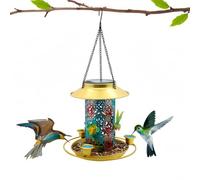 Mangeoire pour oiseaux en plein air, dernière intervention, mangeoire de colibris peint, chargeur automatique avec tasses d'eau, lampe décorative de jardin pour extérieur, lampe suspendue