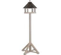 Mangeoire pour Oiseaux Leonie avec Support - Dimensions : 42 x 37 x 38/118 cm - Pin FSC 100%