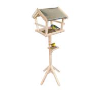 Mangeoire pour oiseaux, nichoir, station d'alimentation en bois avec support
