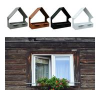 Mangeoire pour oiseaux offrant une visibilité face à l'avant et prend en charge l'entretien de routine sans outils de démontage (marron)