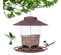 Mangeoire pour oiseaux pour l'extérieur - Lanterne pour la station de jardin, support de toit suspendu | Cage à sauvages, plateau robuste pour cardinaux, perchoir pour oiseaux chanteurs