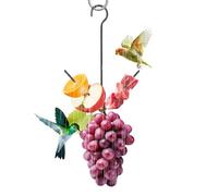 Mangeoire pour oiseaux sauvages | Fourchette en métal | Petite mangeoire pour oiseaux | Pour calopsitte moineau, canari, fruits, légumes, extérieur, jardin, cour, porche, terrasse, balcon