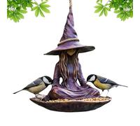 Mangeoire pour oiseaux - Station d'alimentation résistante aux intempéries pour toute l'année, grande station d'observation de la faune sauvage à suspendre, hub de jardin fiable pour l'extérieur